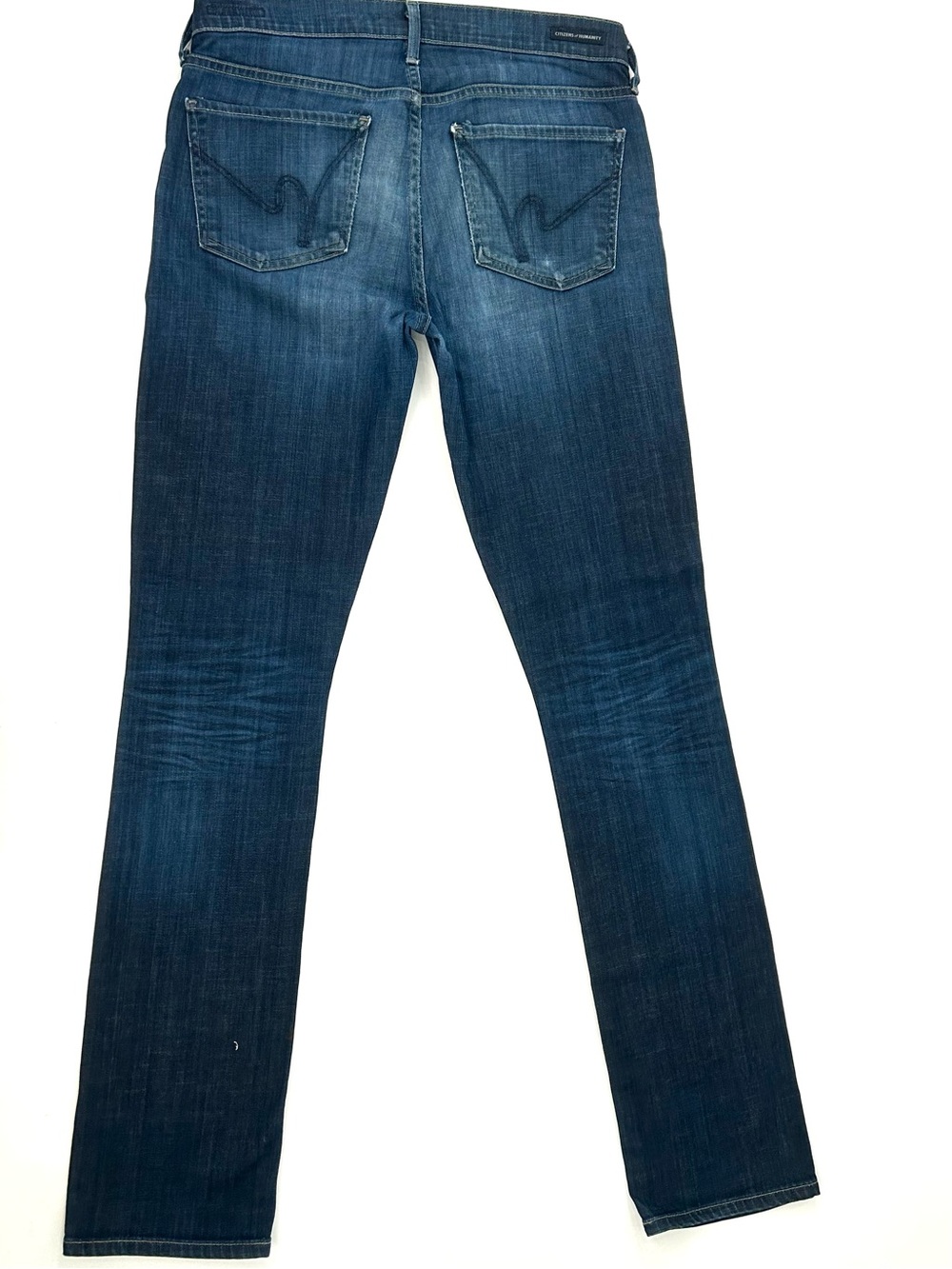 Citizens of Humanity Elson Straight Leg Jeans 30 Medium Rise Dark Wash